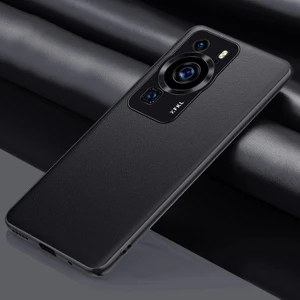 Huawei P60 Pro Pu Düz Deri Kamera Koruması Cep Telefonu Kılıfı (Yurt Dışından)
