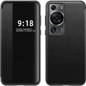 Honor 90 Düz Deri Pencere Cep Telefonu Kılıfı (Yurt Dışından)