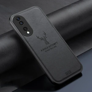 Honor 90 Kumaş Geyik Deseni Cep Telefonu Kılıfı (Yurt Dışından)