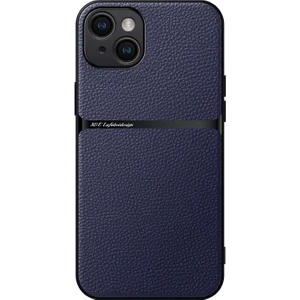 iPhone 15 Pu Deri Manyetik Emme Cep Telefonu Kılıfı (Yurt Dışından)