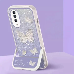 Honor 70 Parıltılı Kelebek Deseni Cep Telefonu Kılıfı (Yurt Dışından)