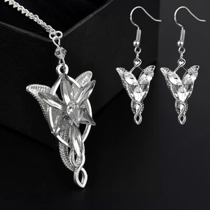 A-Leaf Lord Of The Rings Arwen Evenstar Kolye ve Küpe Set EU80-T
