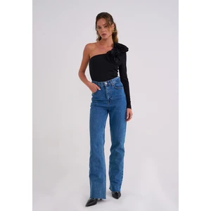 La Sarta Elba Kadın Çıtçıtlı Gül Detaylı Bodysuit