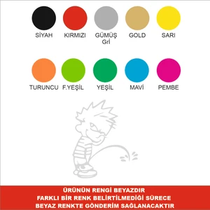 2Mak Sticker Işeyen Çocuk Depo Kapağı Sticker