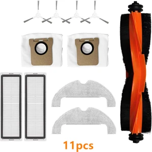 Xiaomi X10 B102GL Robot Süpürge Için Ana Fırça+Yan Fırça+Filtre+Mop Bezi+Toz Torbası Yedek Parça Yedek Temizleme Kiti (Yurt Dışından)