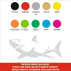 2Mak Sticker Köpek Balığı Sticker ( 2 Adet)