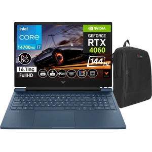 Hp Victus 16-R1001NT Intel Core I7 14700HX 32GB Ddr5 Ram 512GB SSD 8gb RTX4060 16.1 Inç 144Hz IPS Fhd WINDOWS11PRO Taşınabilir Bilgisayar VCS9J205EAW22+WEBLEGELSINÇANTA