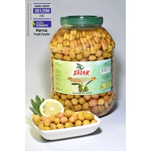 Yeşil Kırma Zeytin Mut Zeytini İri Taneli 5 LT PET
