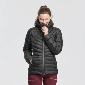 Forclaz Kadın Kapüşonlu Outdoor Trekking Kuş Tüyü Şişme Mont - Siyah - MT500 -10°c
