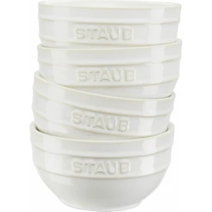 Seramik Kase 4'lü Set Fildişi Beyazı 14Cm