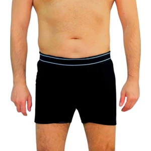 Aşırı Terleme Önleyici Siyah Erkek Boxer, Ter Sızdırmaz, Çift Katmanlı
