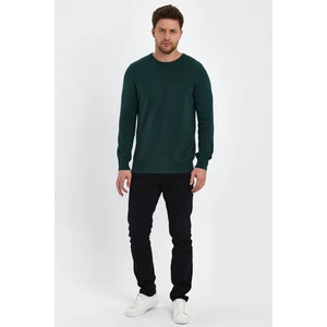 Alexander Gardi Bisiklet Yaka Yeşil Triko Kazak