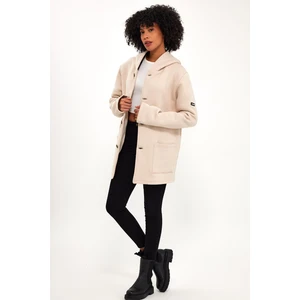 Alexander Gardi Alexandergardı Kapüşonlu Içi Şardonlu Oversize Hırka (E23-60703)