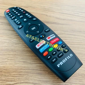 Ata Elektronik Orijinal Profilo 32PA225EG 58PA525EG 65PA525EG 55PA515EG 50PA515EG 50PA315EG Android Smart Tv Kumanda Orijinal Profilo Blaupunkt Onvo Ses Komut Yoktur