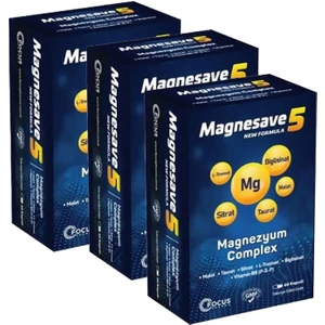 Magnesave5 Magnezyum Complex 60 Kapsül x 3 Adet