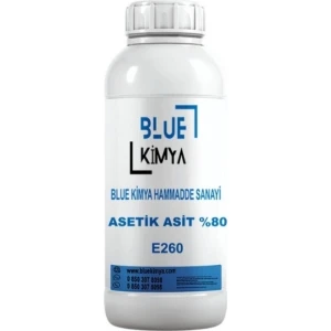 Blue Kimya Asetik Asit E260 1 kg Sirke Ruhu %80
