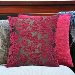 Pillows Store Mercan Desenli Pembe Kırlent Kılıfı Seti -2 Adet 45CM*45CM