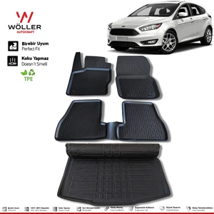Focus 4 Paspas Bagaj Havuzu Sedan 2015 2018 Arası 3D Wöller Ultraflex Set