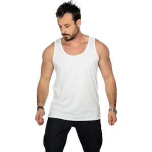 Aşırı Terleme Önleyici Beyaz Erkek Atlet, Ter Sızdırmaz, Çift Katmanlı