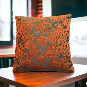 Pillows Store Mercan Desenli Turuncu Kırlent Kılıfı 45CM*45CM