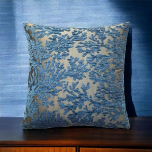 Pillows Store Mercan Desenli Açık Mavi Kırlent Kılıfı 45CM*45CM