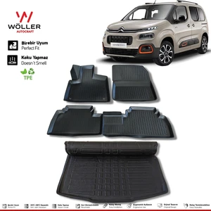 Citroen Berlingo Paspas Bagaj Havuzu 2019 Sonrası 3D Havuzlu Wöller