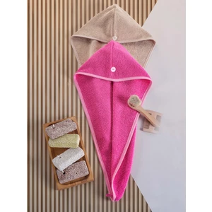 Denizli Home Tex 2 Li Havlu Saç Bonesi