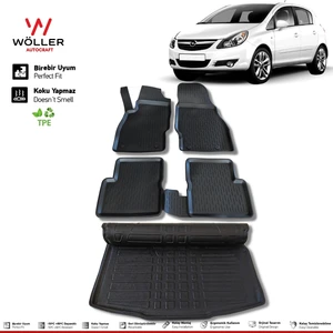 Opel Corsa D Paspas Bagaj Havuzu 2006 2014 Arası 3D Havuzlu Wöller