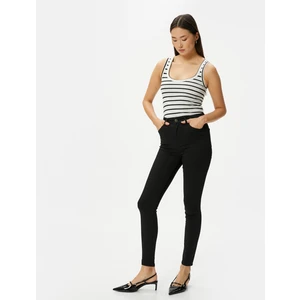 Skinny Fit Toparlayıcı Kot Pantolon Yüksek Bel Dar Paça  Dar Kesim Cepli - Carmen Jean