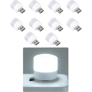 Güncel Çarşı Güncelçarşı 10 Adet Taşınabilir USB Mini LED Lamba, Mini Gece Lambası, Kitap Okuma Lambası, Loş Ortam Işığı