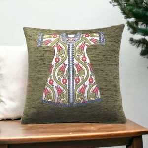 Pillows Store Kaftan Desenli Yeşil Kırlent Kılıfı 45CM*45CM