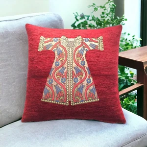 Pillows Store Kaftan Desenli Kırmızı  Kırlent Kılıfı 45CM*45CM