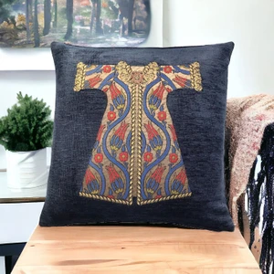 Pillows Store Kaftan Desenli Lacivert Kırlent Kılıfı 45CM*45CM