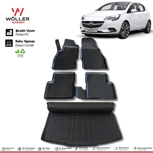 Opel Corsa E Paspas Bagaj Havuzu 2014 2019 Arası 3D Havuzlu Wöller
