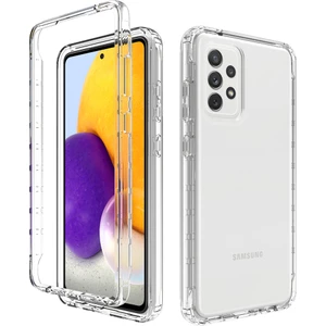 Seashell Digital Samsung Galaxy A72 4g/5g-Transparent Için Iyi Korunmuş 2'si 1 Arada Pc+Tpu Gradient Renk Tasarım Telefon Kılıfı (Yurt Dışından)