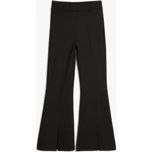 Ispanyol Paça Pantolon Yırtmaç Detaylı