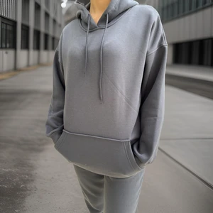 Ceyss Design Unisex Üç Iplik Şardonlu Oversize Hoodieli Eşofman Takımı