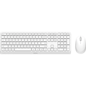 SPT6307W/00 2,4 Ghz Kablosuz Multimedya Klavye Mouse Set Beyaz