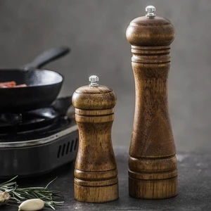 2'li Set Masterchef Ceviz Tuz Karabiber Değirmeni 14 cm 21 cm