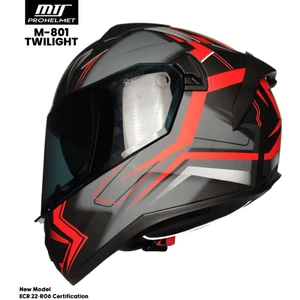 Mts M-801TWILIGHT Kapalı Güneş Vizörlü Motosiklet Kaskı