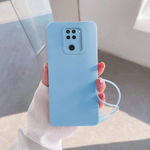 Xiaomi Redmi Note 9 Uyumlu Kılıf Zebana Love Yumuşak Silikon Kılıf Açık Mavi