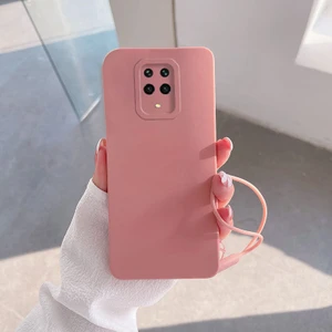 Xiaomi Redmi Note 9s Uyumlu Kılıf Zebana Love Yumuşak Silikon Kılıf Pembe