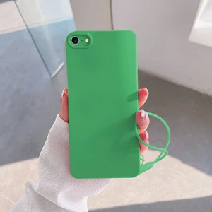 Apple iPhone 7 Uyumlu Kılıf Zebana Love Yumuşak Silikon Kılıf Açık Yeşil