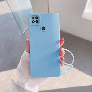 Xiaomi Redmi 9c Uyumlu Kılıf Zebana Love Yumuşak Silikon Kılıf Açık Mavi