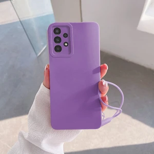 Samsung Galaxy A32 Uyumlu Kılıf Zebana Love Yumuşak Silikon Kılıf Lila
