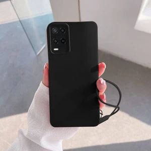 Oppo A54 Uyumlu Kılıf Zebana Love Yumuşak Silikon Kılıf Siyah