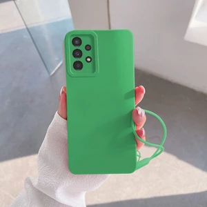 Samsung Galaxy A32 Uyumlu Kılıf Zebana Love Yumuşak Silikon Kılıf Açık Yeşil
