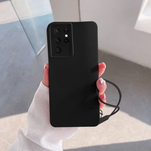 Samsung Galaxy S22 Ultra Uyumlu Kılıf Zebana Love Yumuşak Silikon Kılıf Siyah