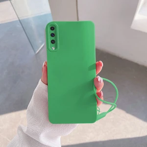 Samsung Galaxy A50S Uyumlu Kılıf Zebana Love Yumuşak Silikon Kılıf Açık Yeşil