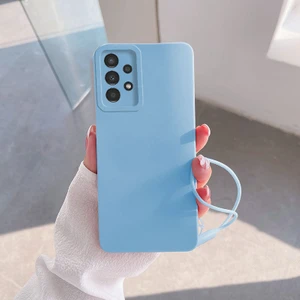 Samsung Galaxy A52S 5g Uyumlu Kılıf Zebana Love Yumuşak Silikon Kılıf Açık Mavi